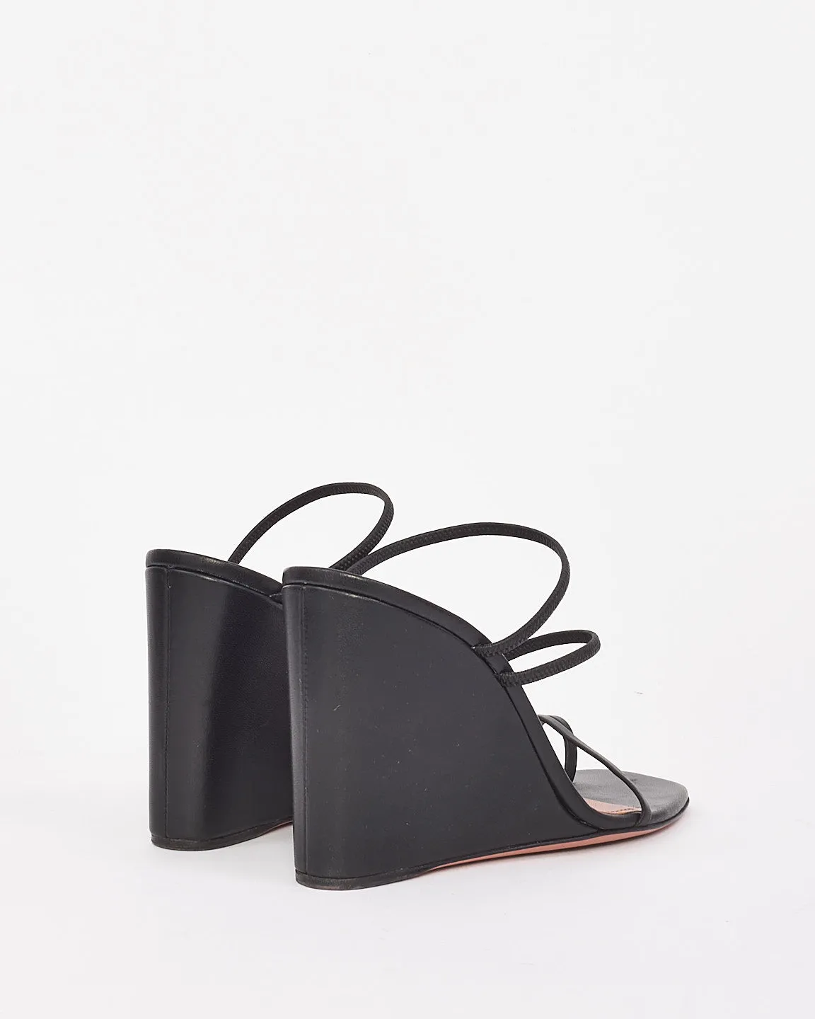 Amina Mauddi Leather Naima Wedge Sandals - 36