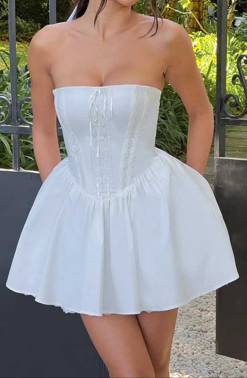 Aria Mini Dress - Ivory 