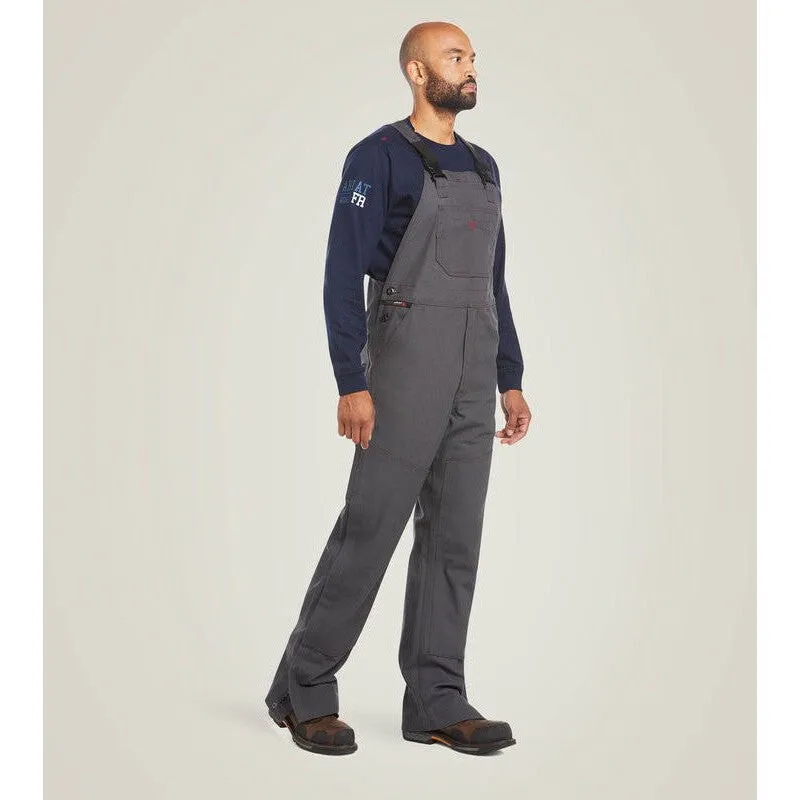 Ariat Men's Flame Resistant  Canvas Unlined Bib Gray - 10034650