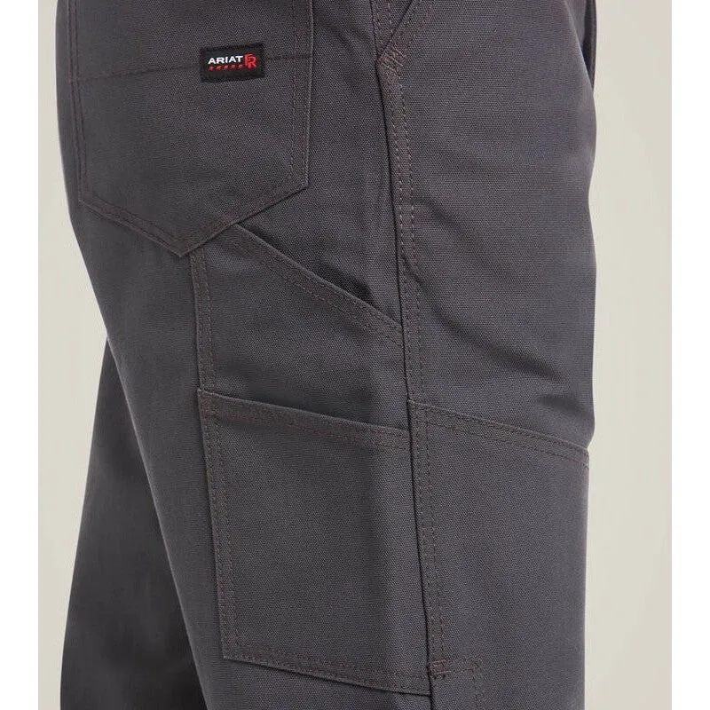 Ariat Men's Flame Resistant  Canvas Unlined Bib Gray - 10034650
