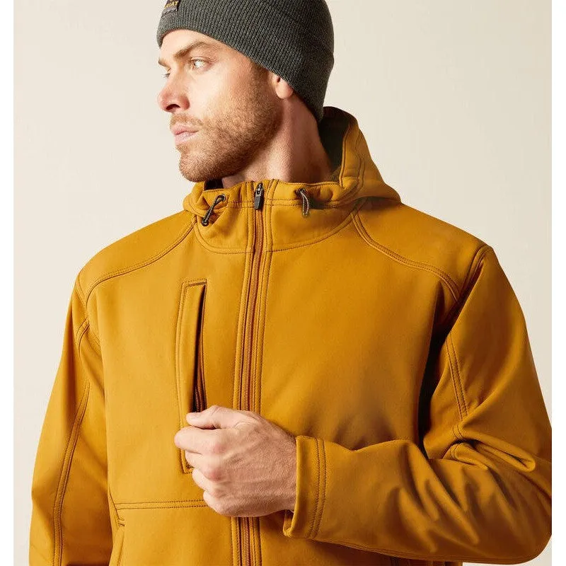 Ariat Men's Rebar Sherpa Stretch Canvas Softshell Jacket Brown - 10052430