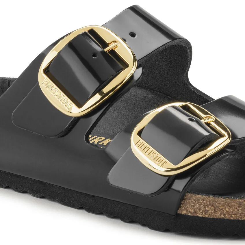 Arizona Big Buckle -  Black High Shine Leather||Arizona grosses boucles - Cuir noir très brillant