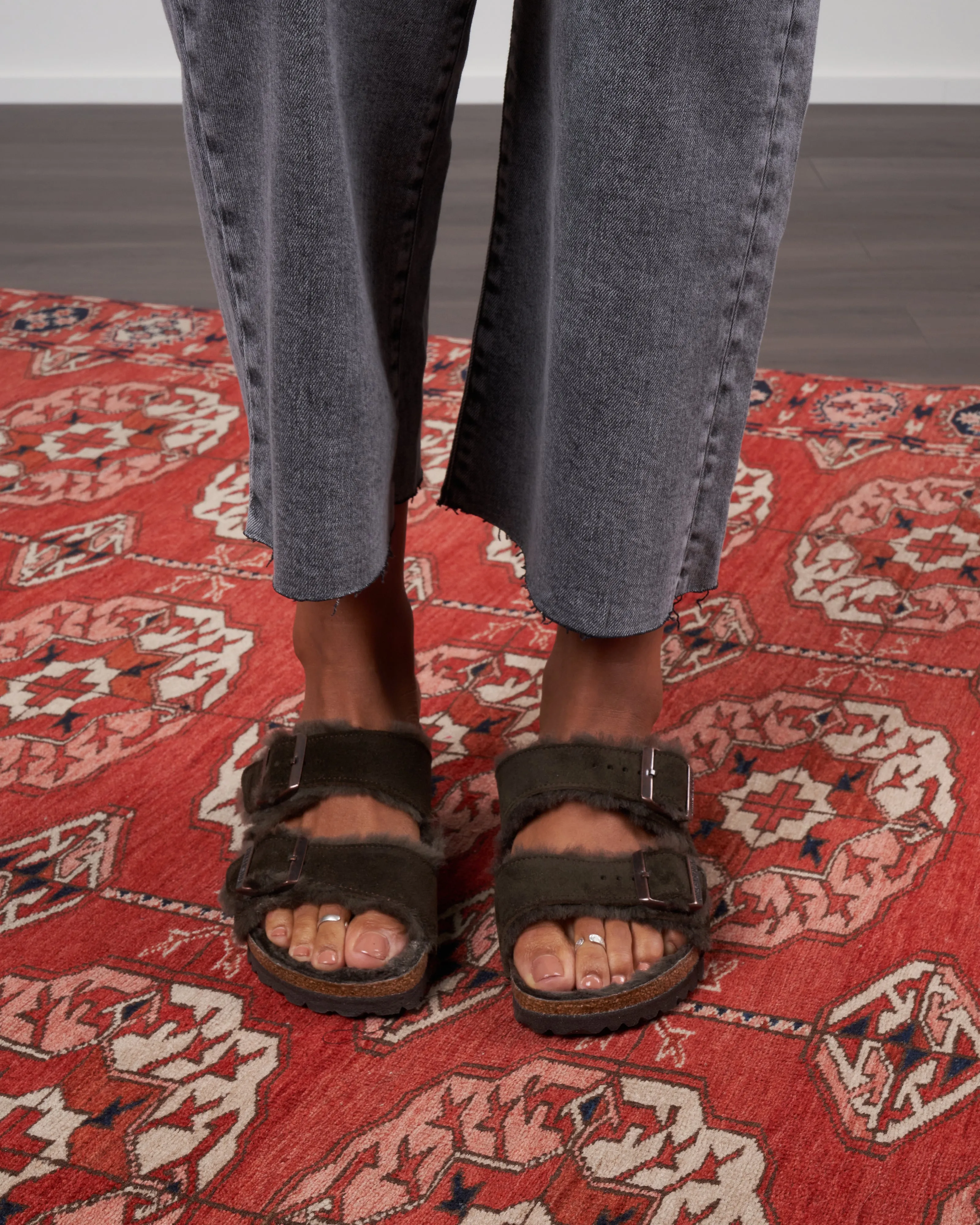 arizona shearling - suede/shearling \ mocha/mocha