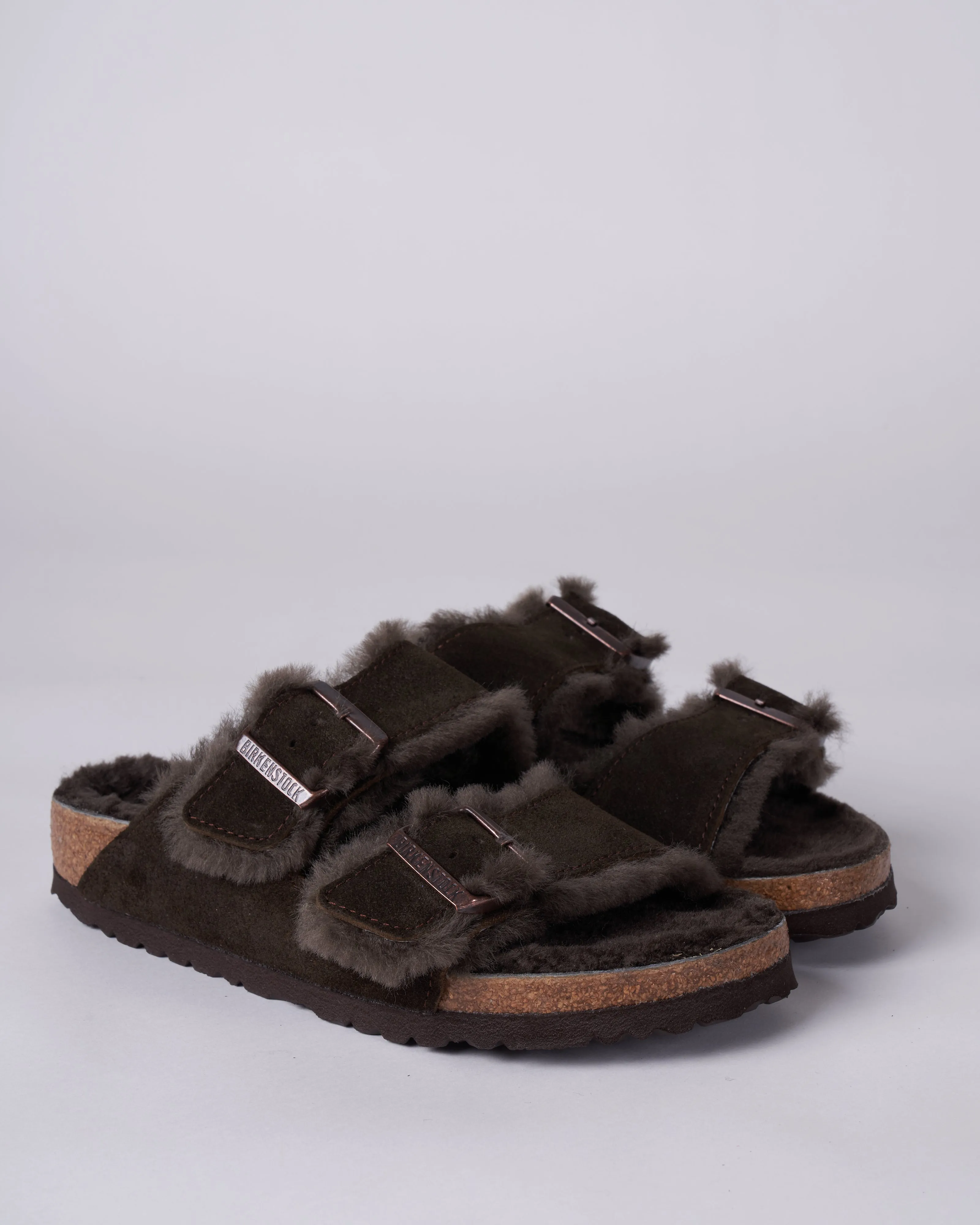 arizona shearling - suede/shearling \ mocha/mocha