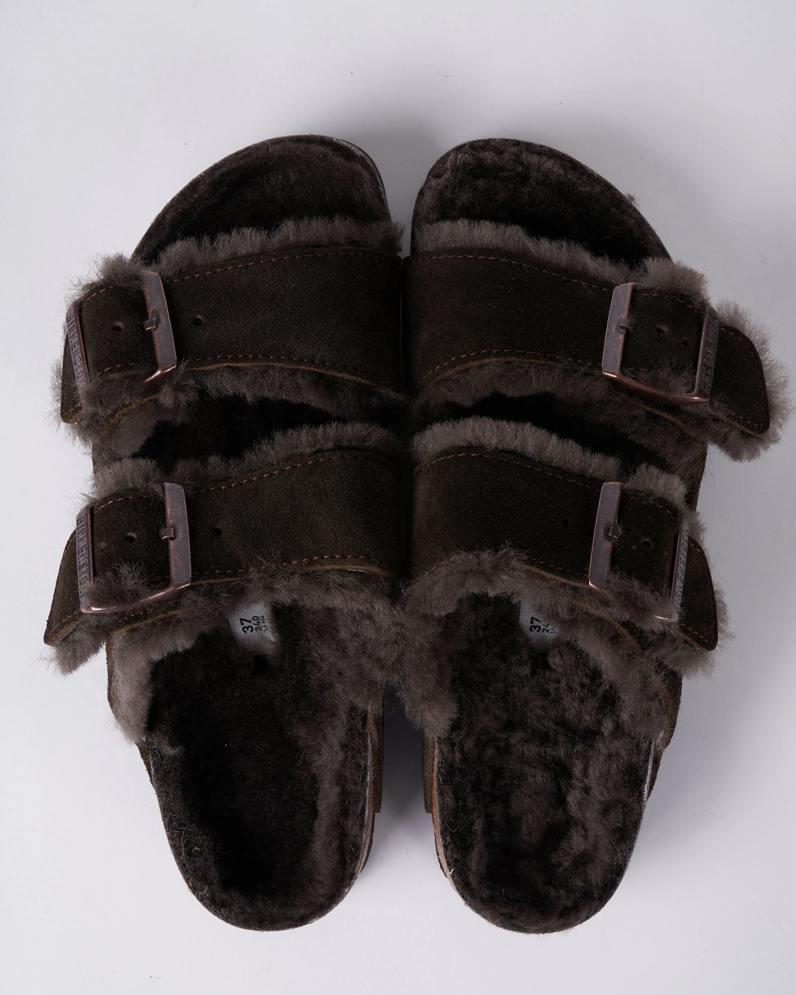 arizona shearling - suede/shearling \ mocha/mocha
