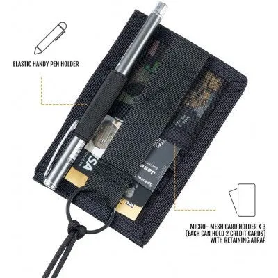 Army Life Kuwait Tactical ID Holder Black