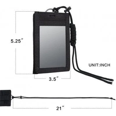 Army Life Kuwait Tactical ID Holder Black