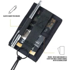 Army Life Kuwait Tactical ID Holder Black