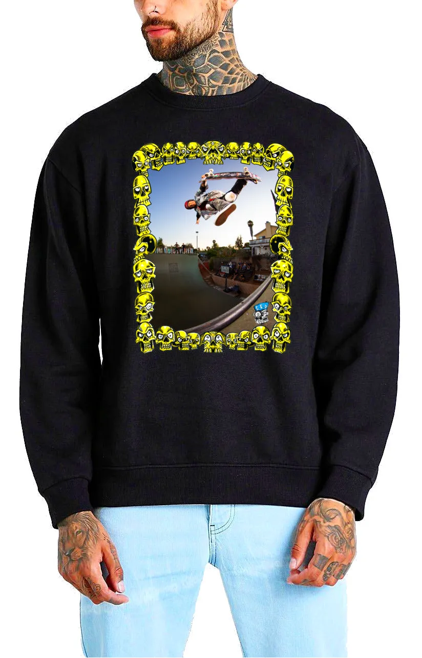 Art Society LEGENDS OF SKATE VOL. 1 HOSOI CREW SWEATSHIRT BLACK