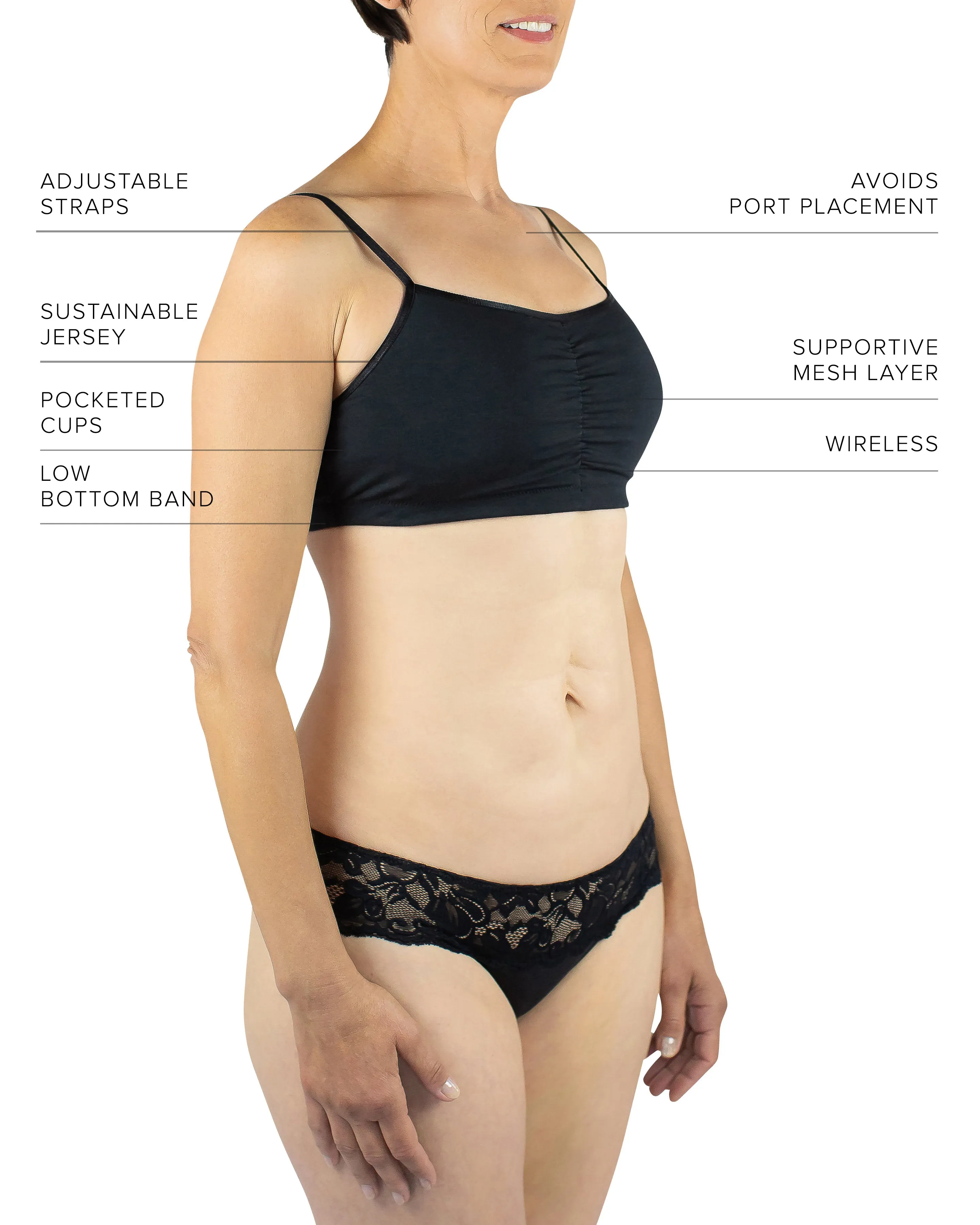 Astrid Bralette, Black