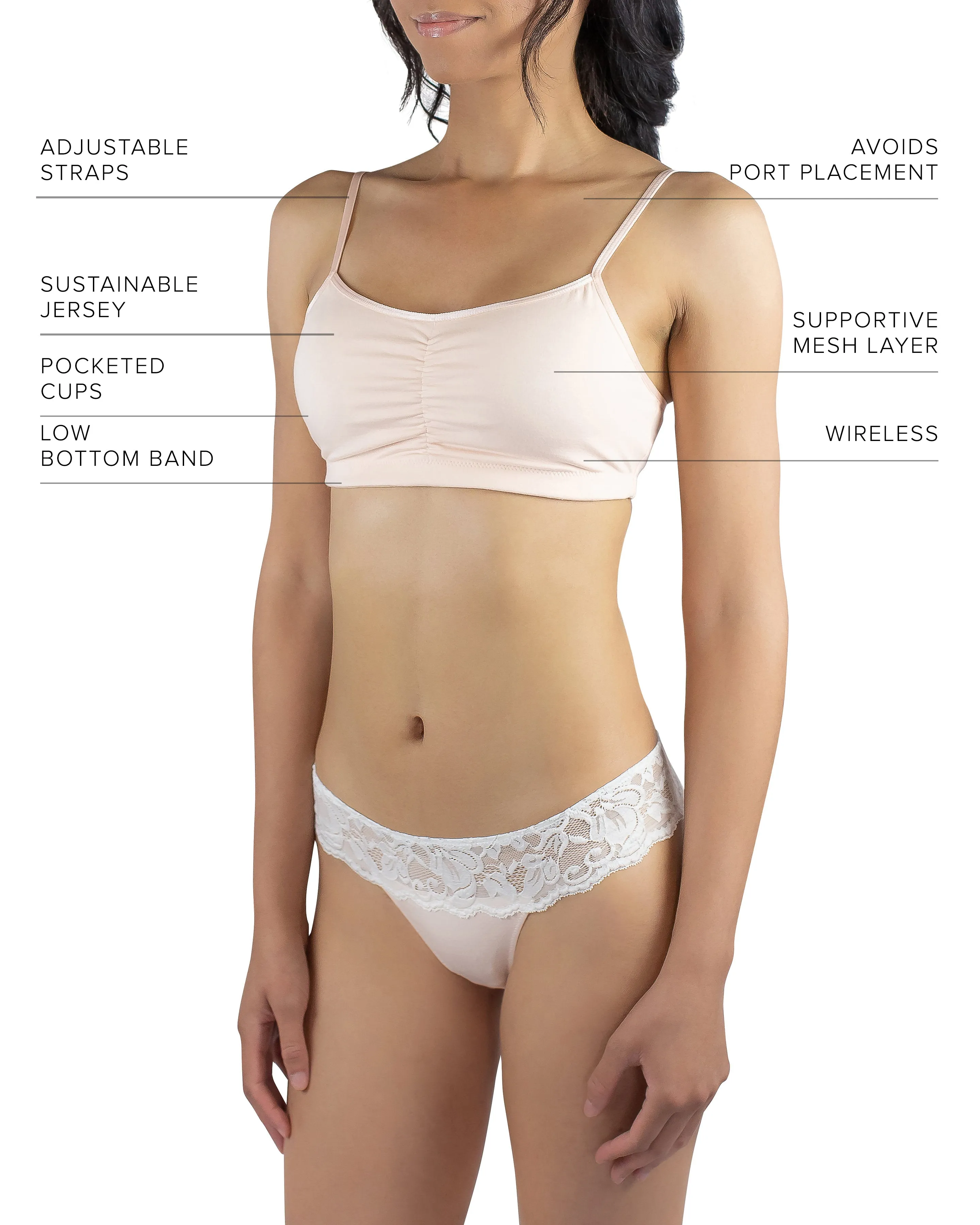 Astrid Bralette, Blush