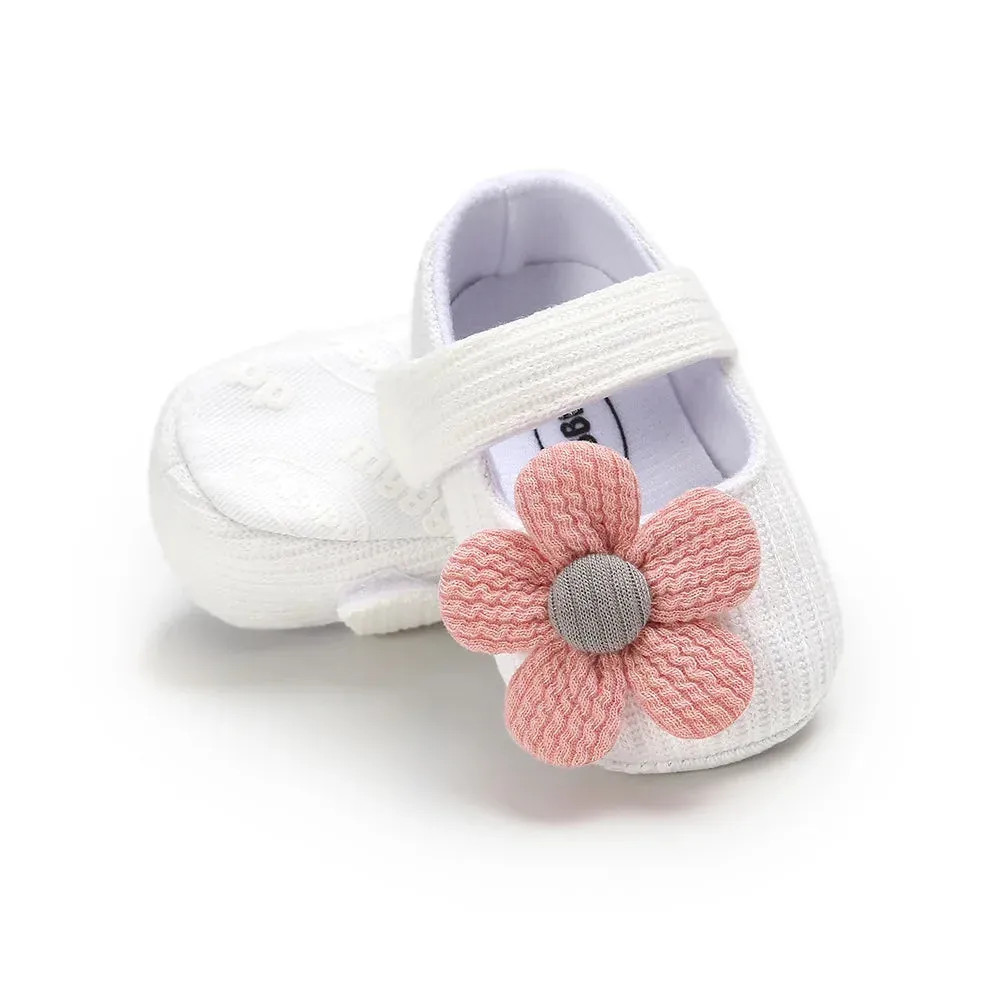 Baby Girls' Cotton Prewalker Shoes