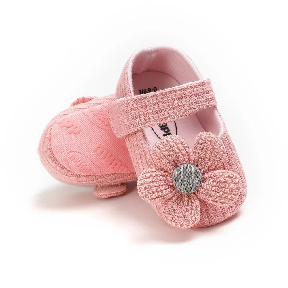 Baby Girls' Cotton Prewalker Shoes