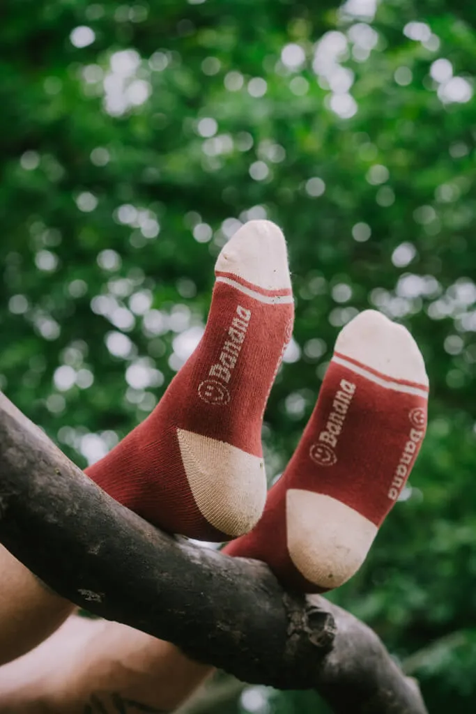 Banana Skate Classics Sock Brick Red
