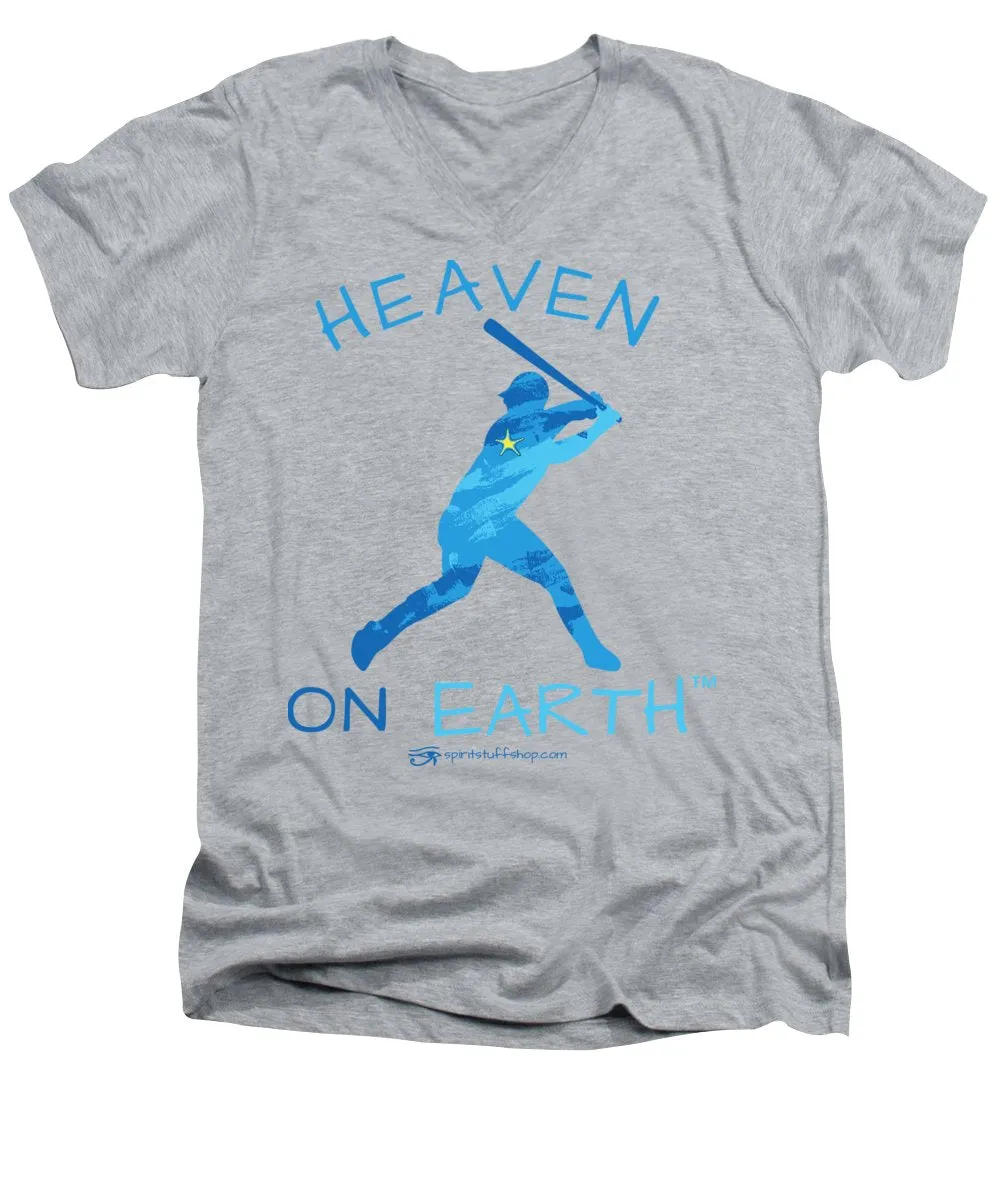Baseball Heaven On Earth - Men's V-Neck T-Shirt