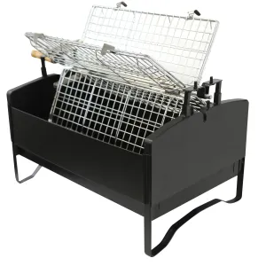 BBQ Grill - 4 Way Rotating Rotisserie with Motor and Fan (Large)