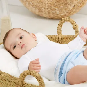 'Ben' White & Baby Blue Boys 2 Piece