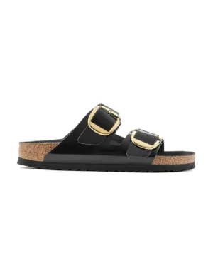 Birkenstock Arizona Big Buckle High Shine Natural/Patent Leather Black Sandals