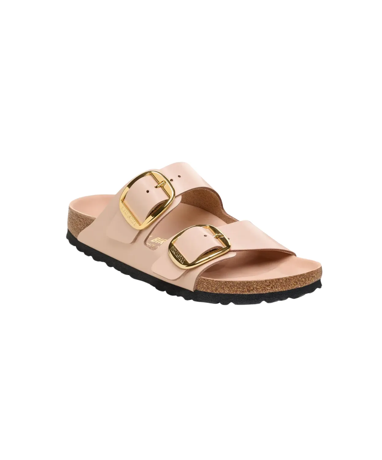 Birkenstock Arizona Big Buckle High Shine Natural/Patent Leather New Beige Sandals
