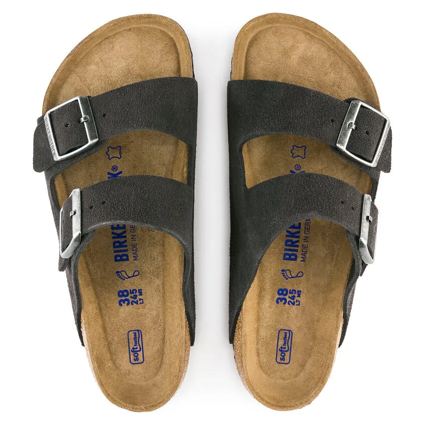 BIRKENSTOCK- ARIZONA SOFT FOOTBED SUEDE LEATHER SANDAL