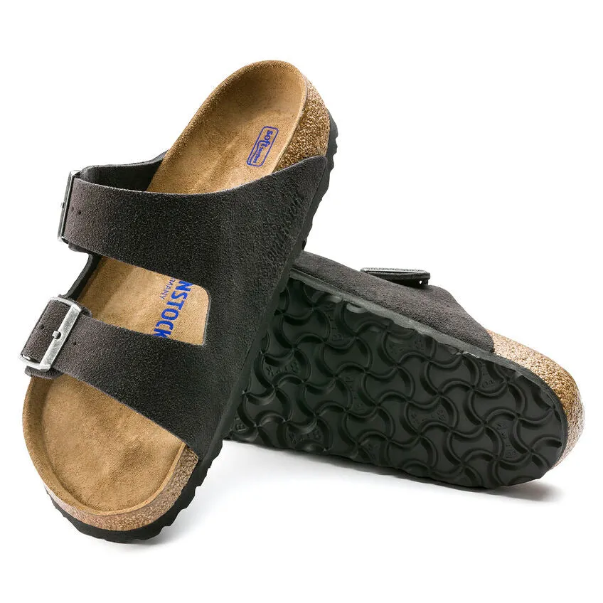 BIRKENSTOCK- ARIZONA SOFT FOOTBED SUEDE LEATHER SANDAL