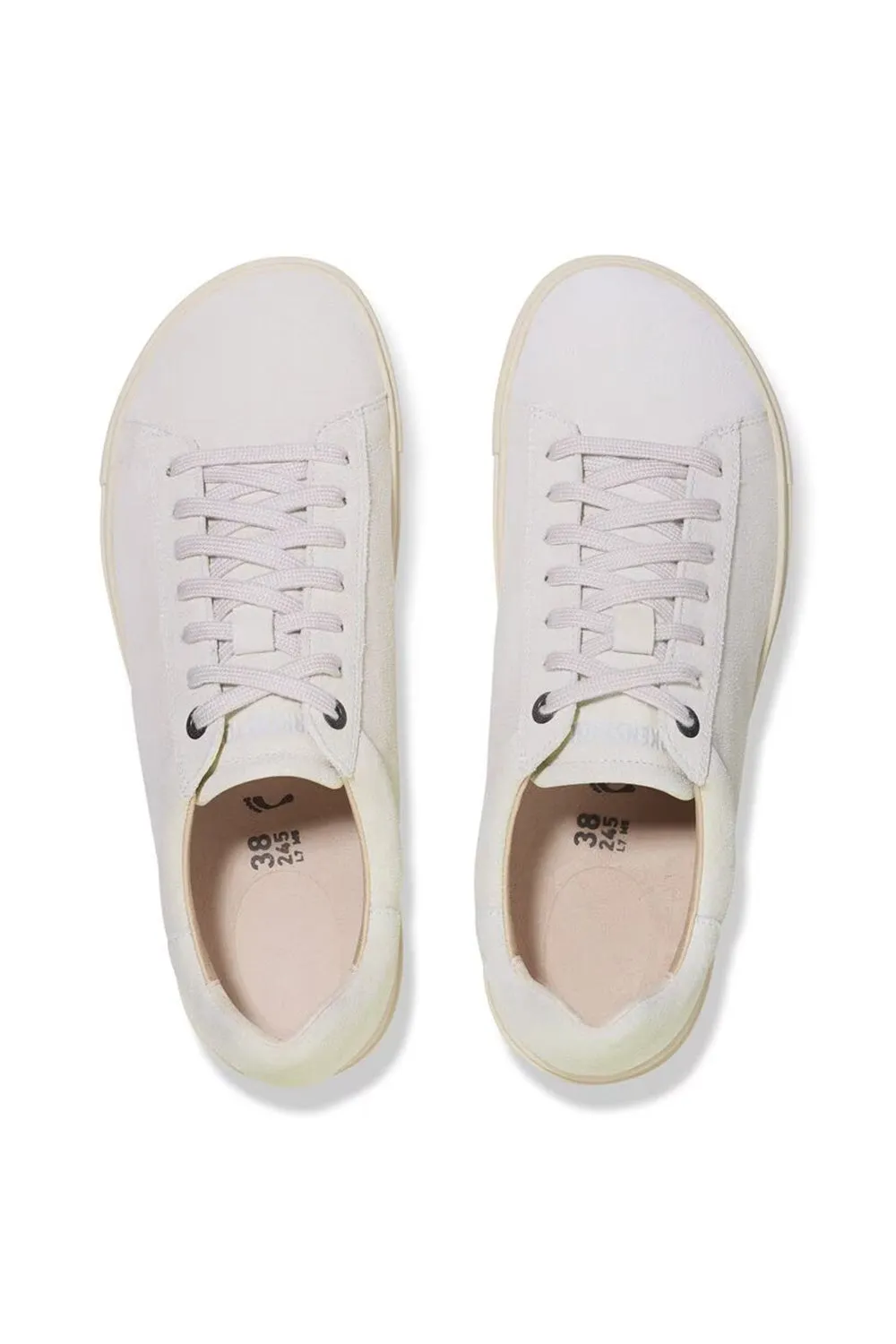 Birkenstock Bend Low Suede Leather Shoes for Women in Antique White | 1029716