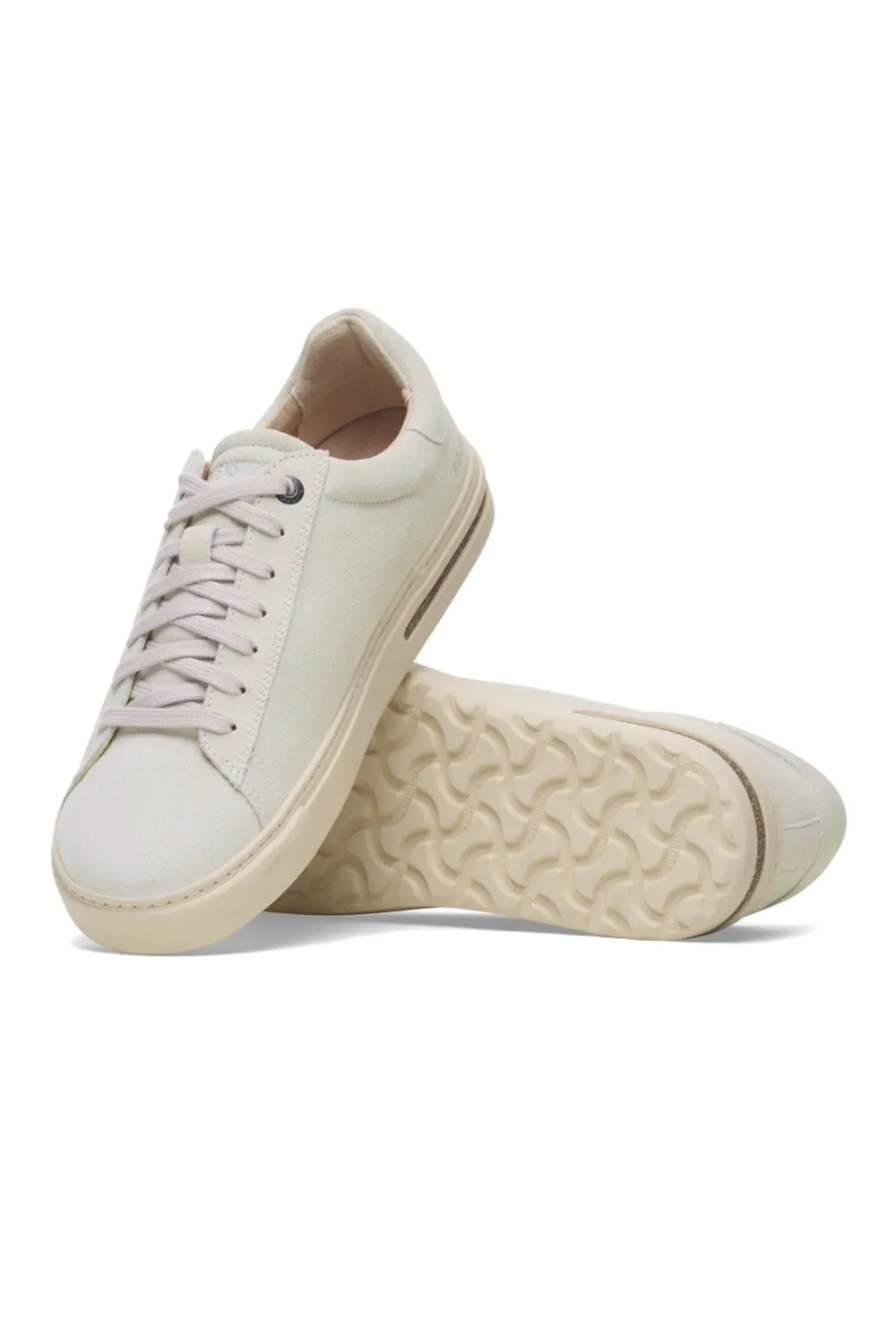 Birkenstock Bend Low Suede Leather Shoes for Women in Antique White | 1029716