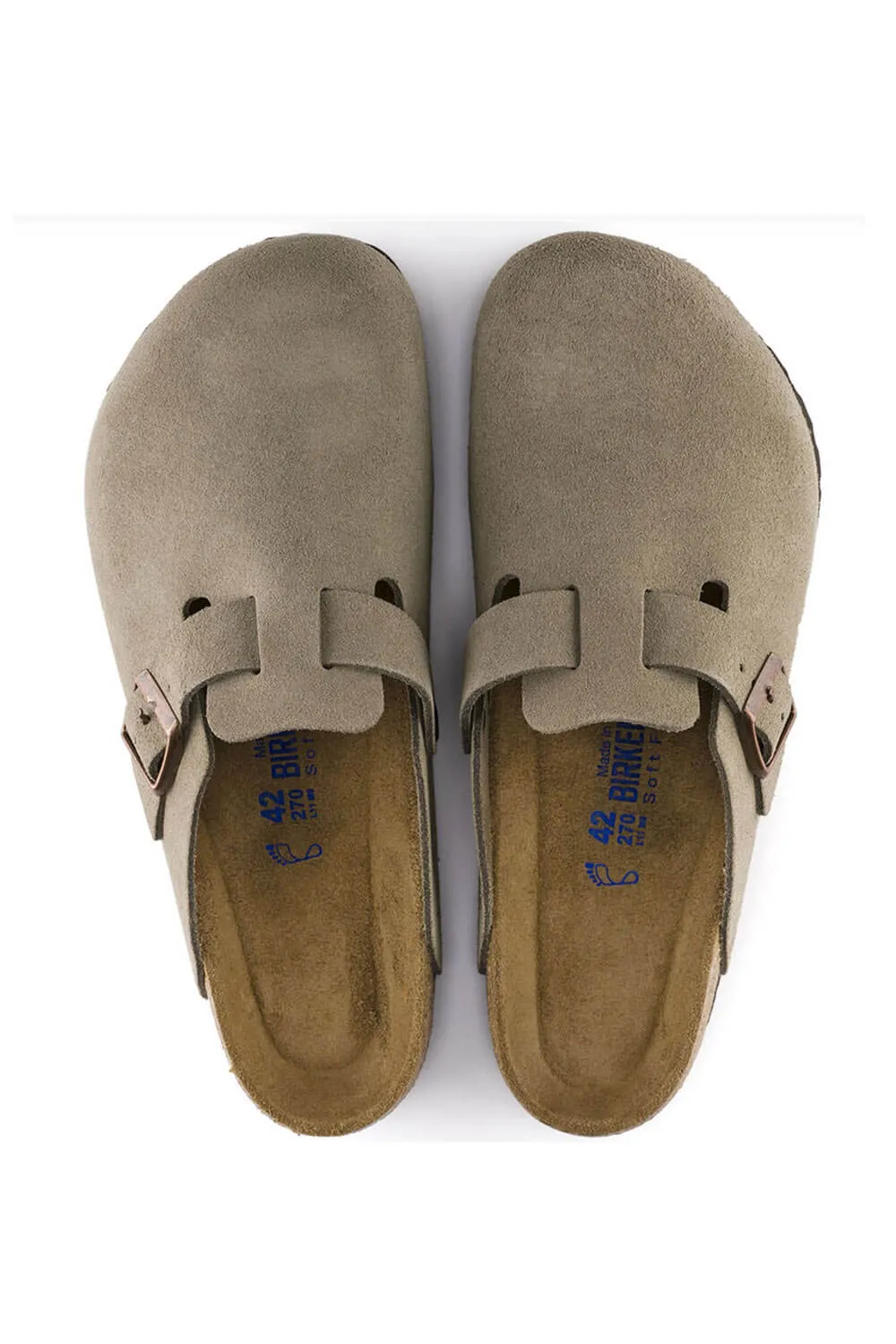 Birkenstock Boston Soft Footbed Clogs for Men in Taupe | 560771-M