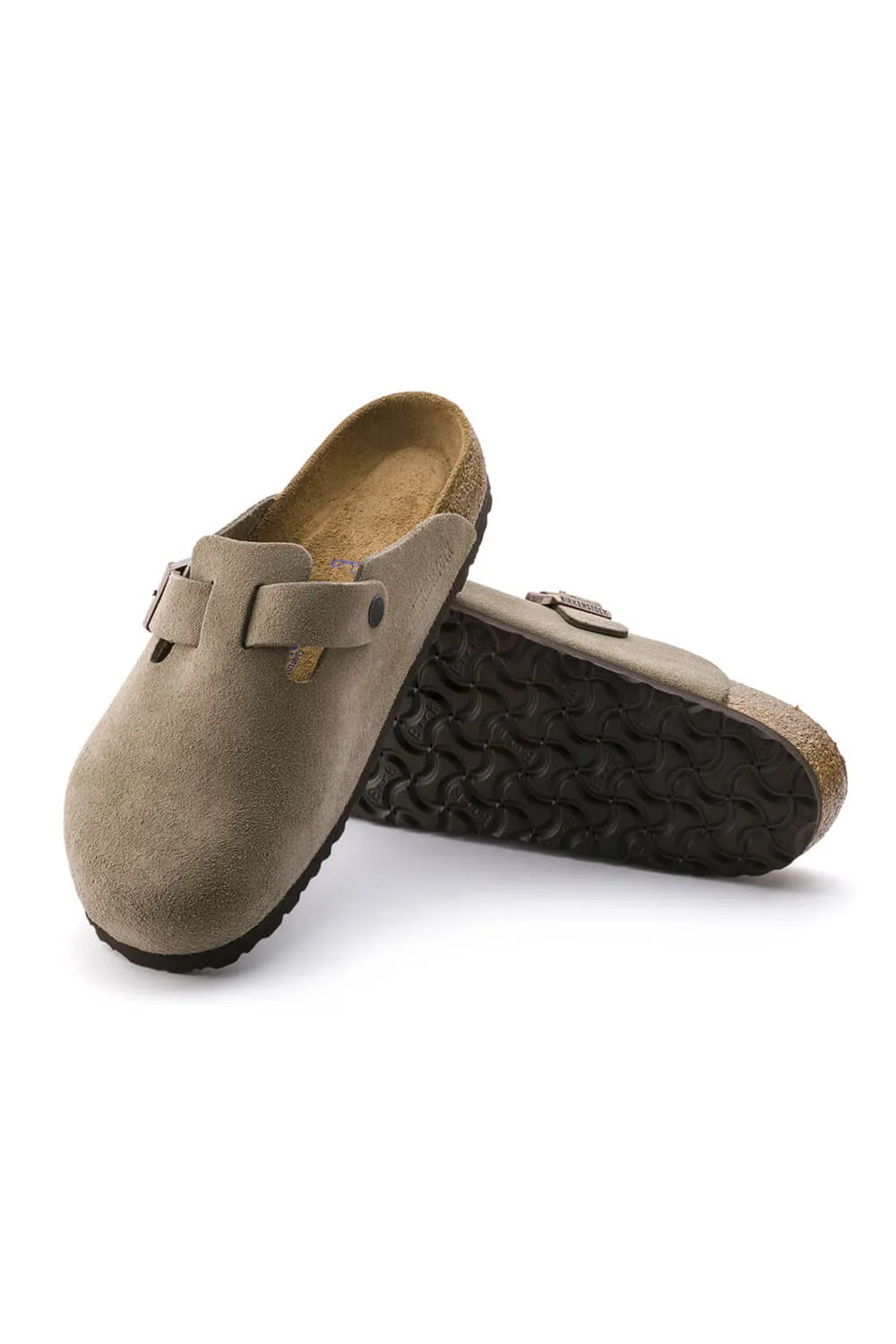 Birkenstock Boston Soft Footbed Clogs for Men in Taupe | 560771-M