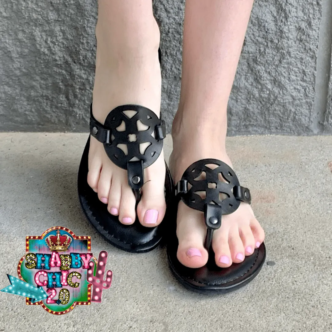 Black Designer Sandals