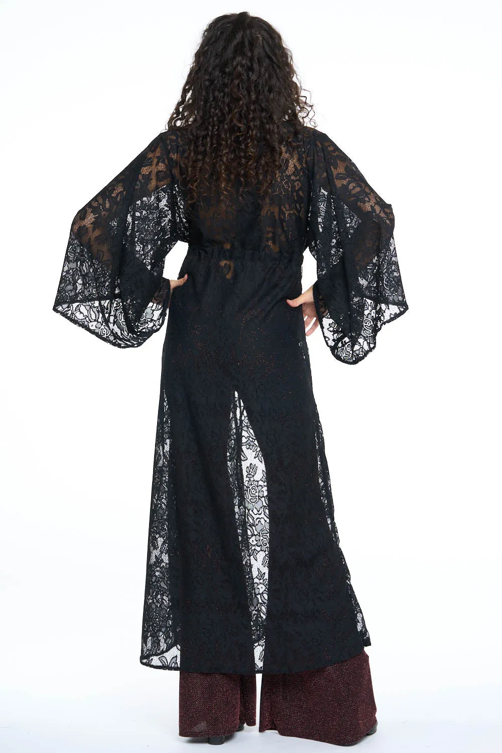 Black Lace Gemini Leisure Robe