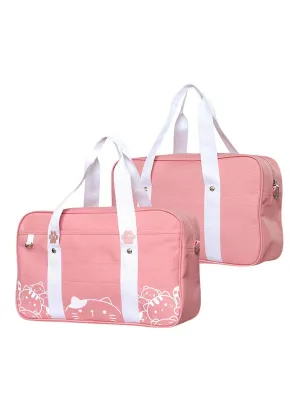 Black Lolita Bag Print Canvas Casual Lolita Tote Bag