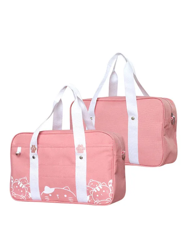 Black Lolita Bag Print Canvas Casual Lolita Tote Bag