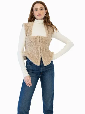 BONBOM Reversible Fleece Corset Top
