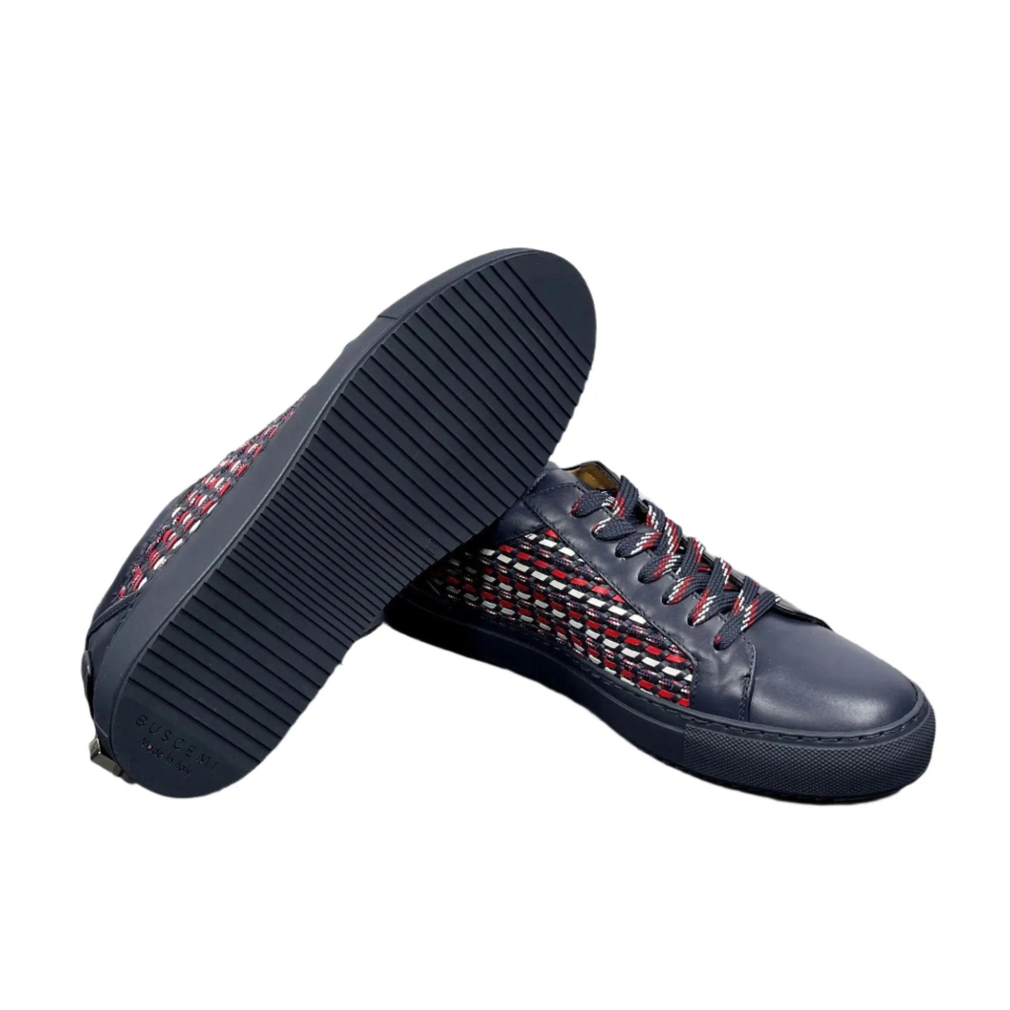 Buscemi Mens Lyndon Oceano Weave Sneakers