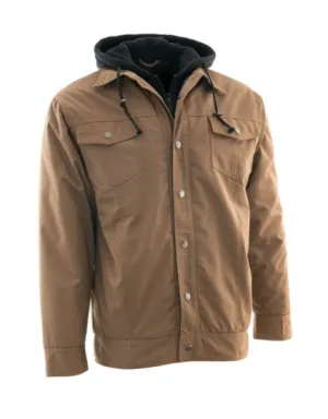 Canvas Jacket with Fooler Hoodie