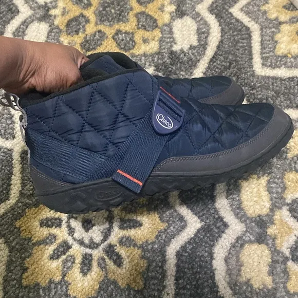Chaco MEN'S RAMBLE RUGGED CANVAS SHOE navy blue sz 13