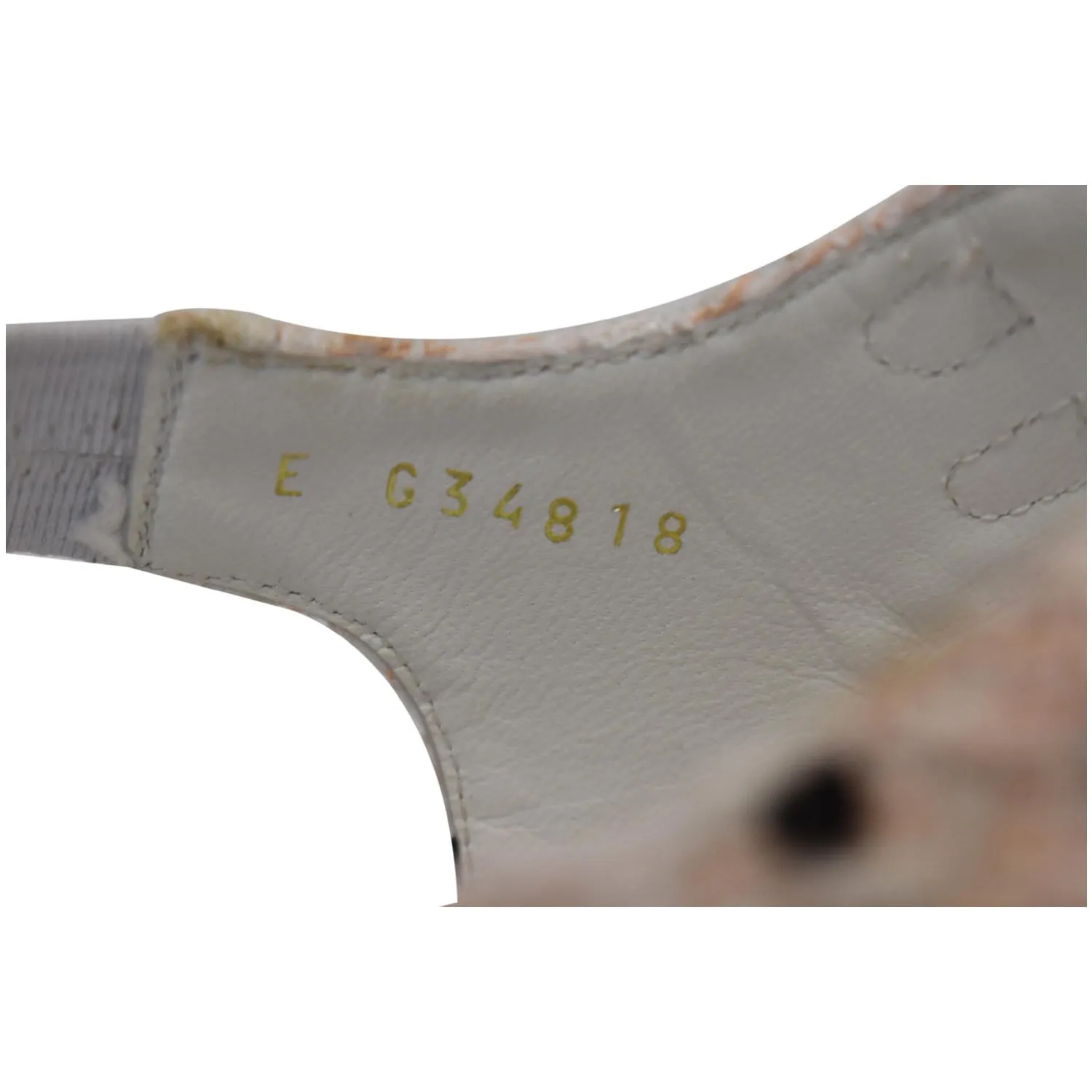 CHANEL Thong Tweed Sandals Off White Size 40