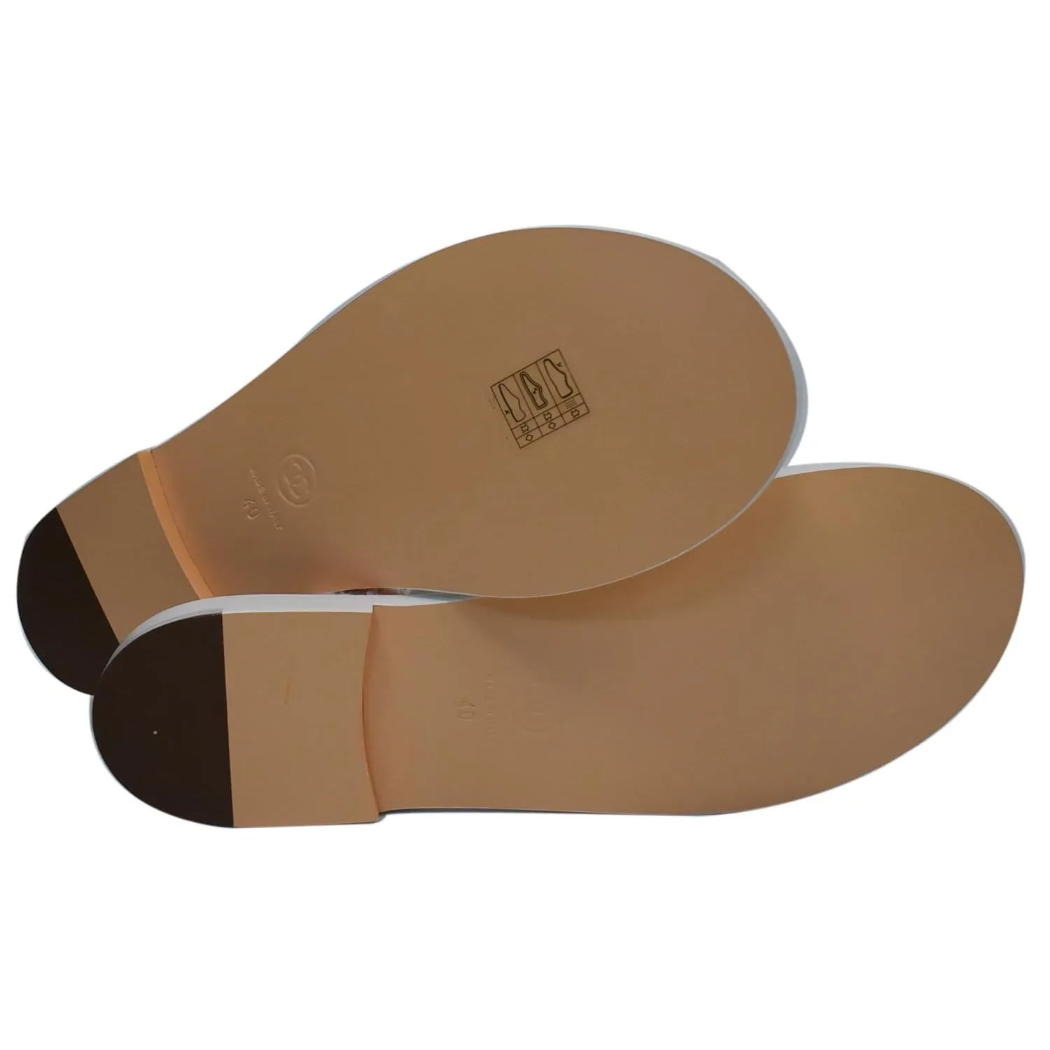 CHANEL Thong Tweed Sandals Off White Size 40