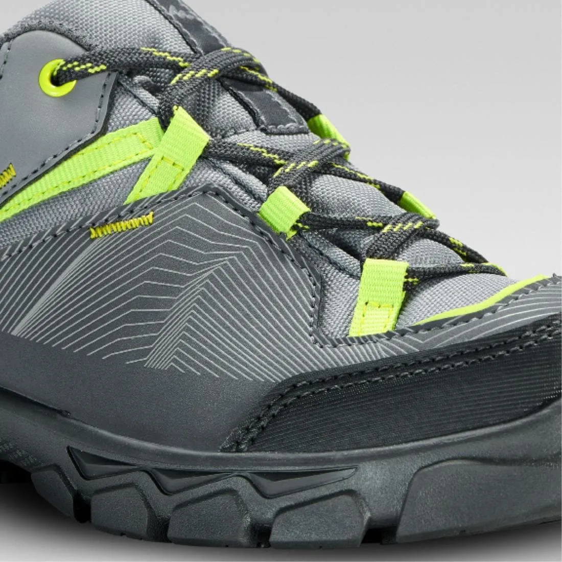 Chaussures de randonnée enfant basses avec lacet MH120 LOW rouges 35 AU 38