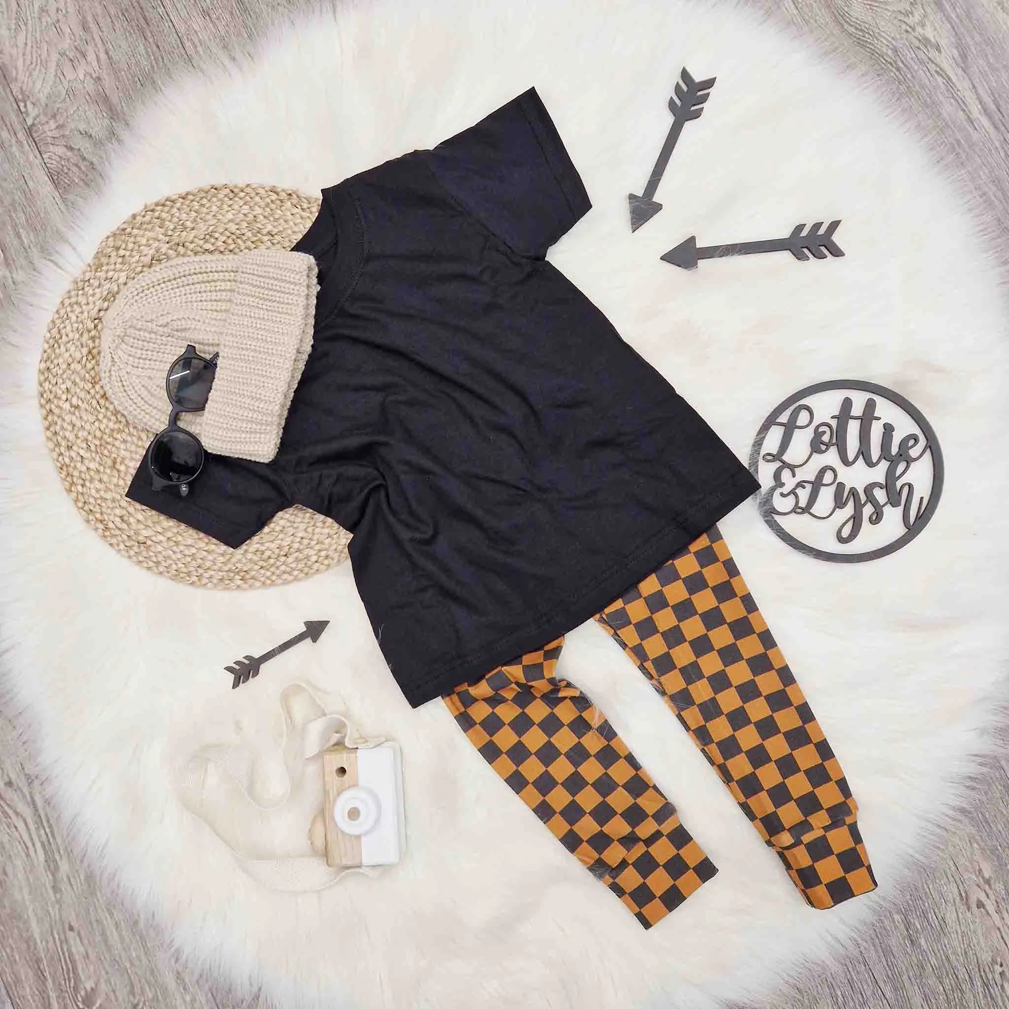 Checkerboard Leggings | Baby Skate Clothes