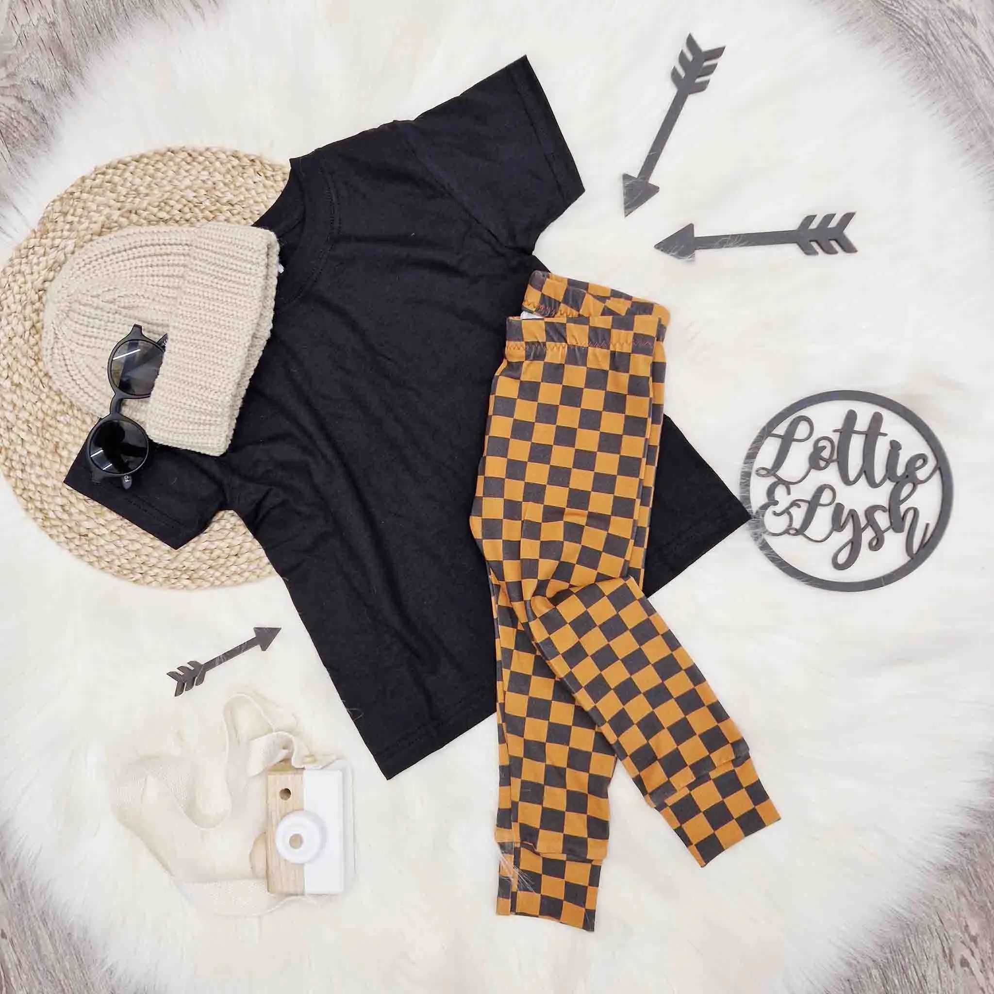 Checkerboard Leggings | Baby Skate Clothes