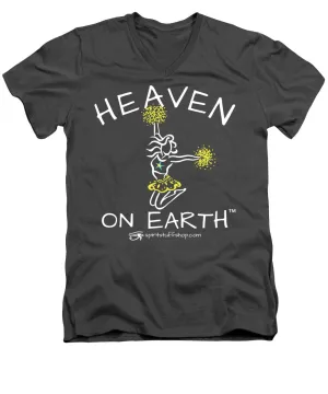 Cheerleading Heaven On Earth - Men's V-Neck T-Shirt