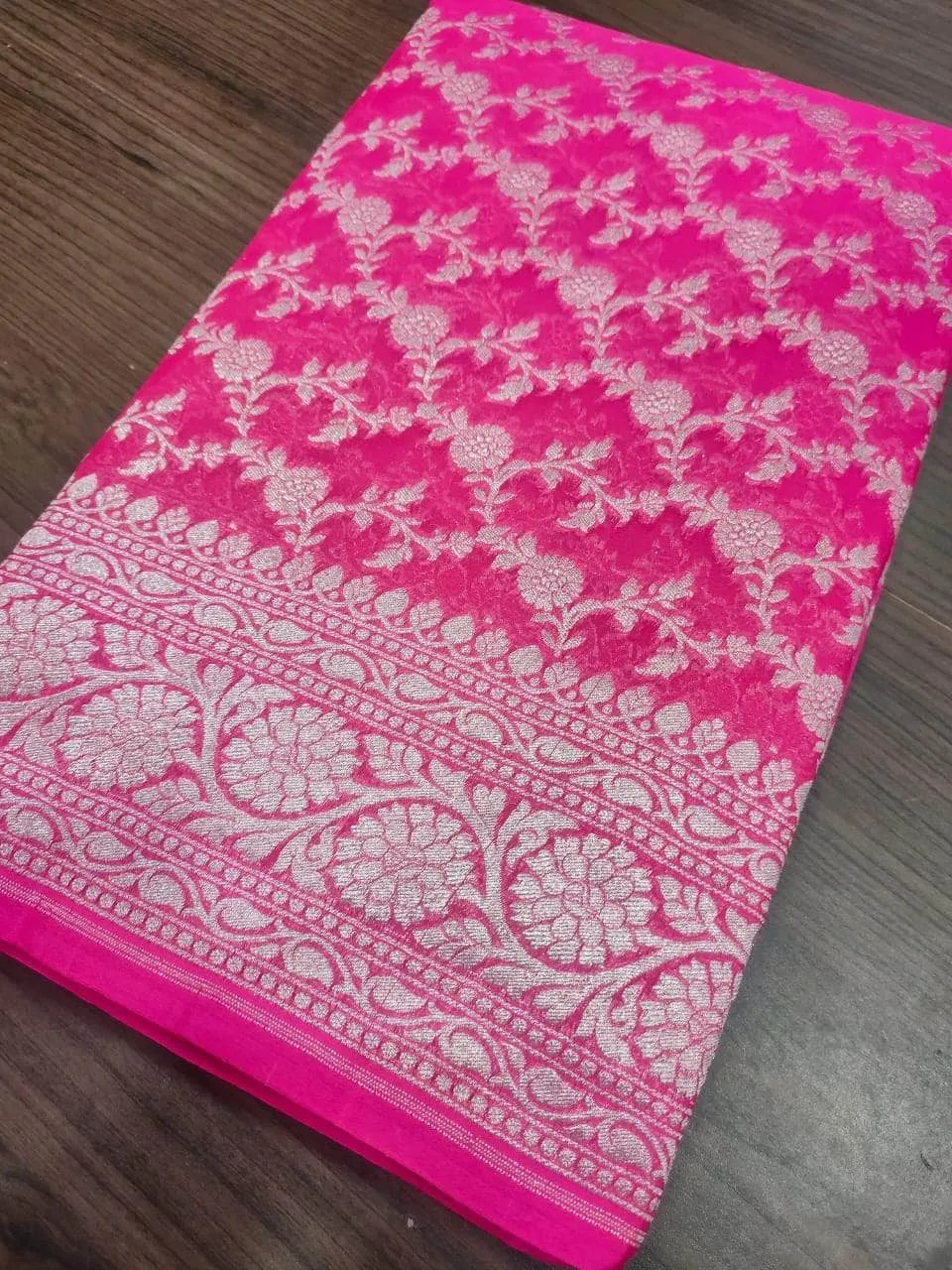 Chiffon Georgette Silk Saree