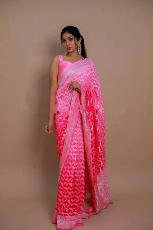 Chiffon Georgette Silk Saree