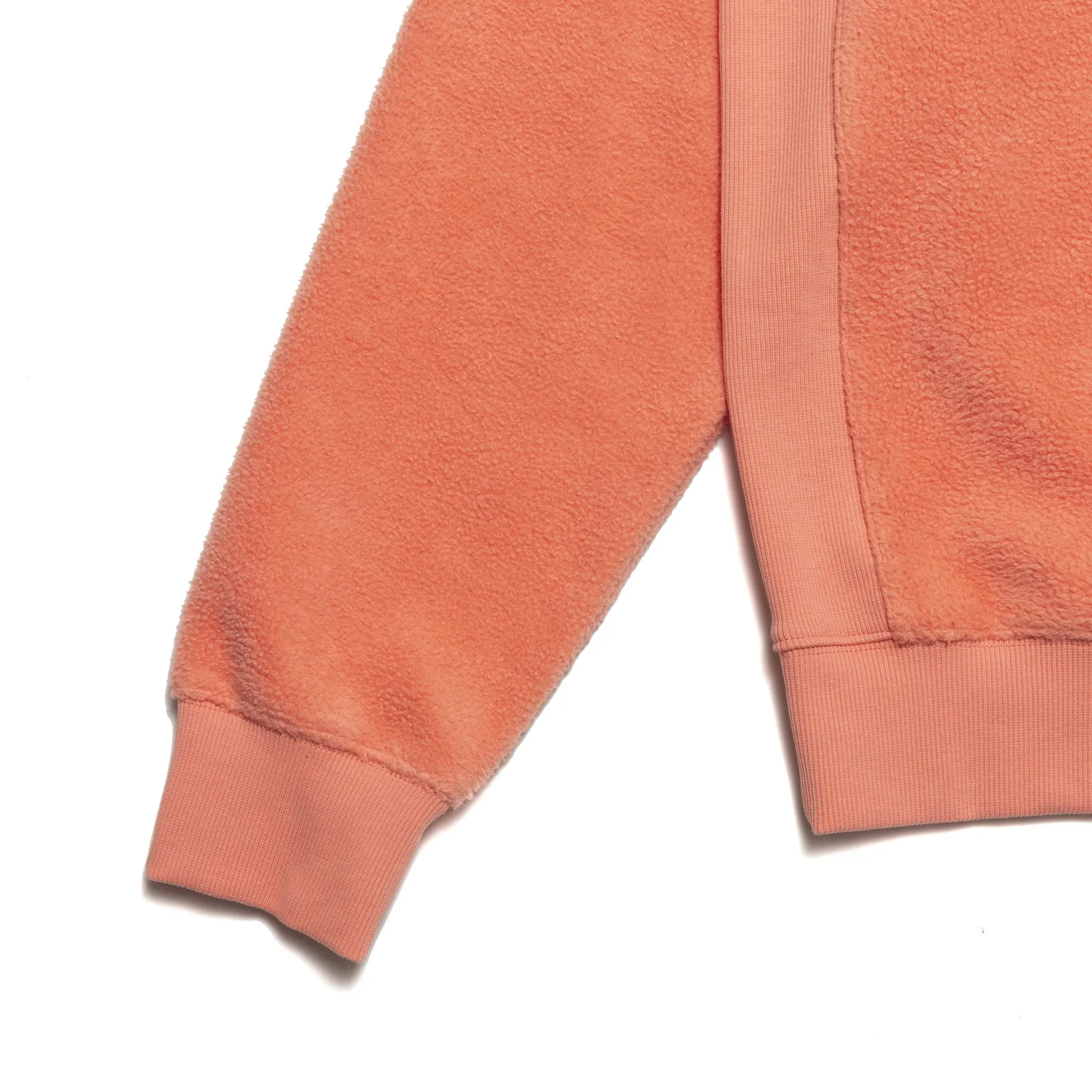 Chrystie NYC - PRM Reversed Fleece Hoodie / Coral