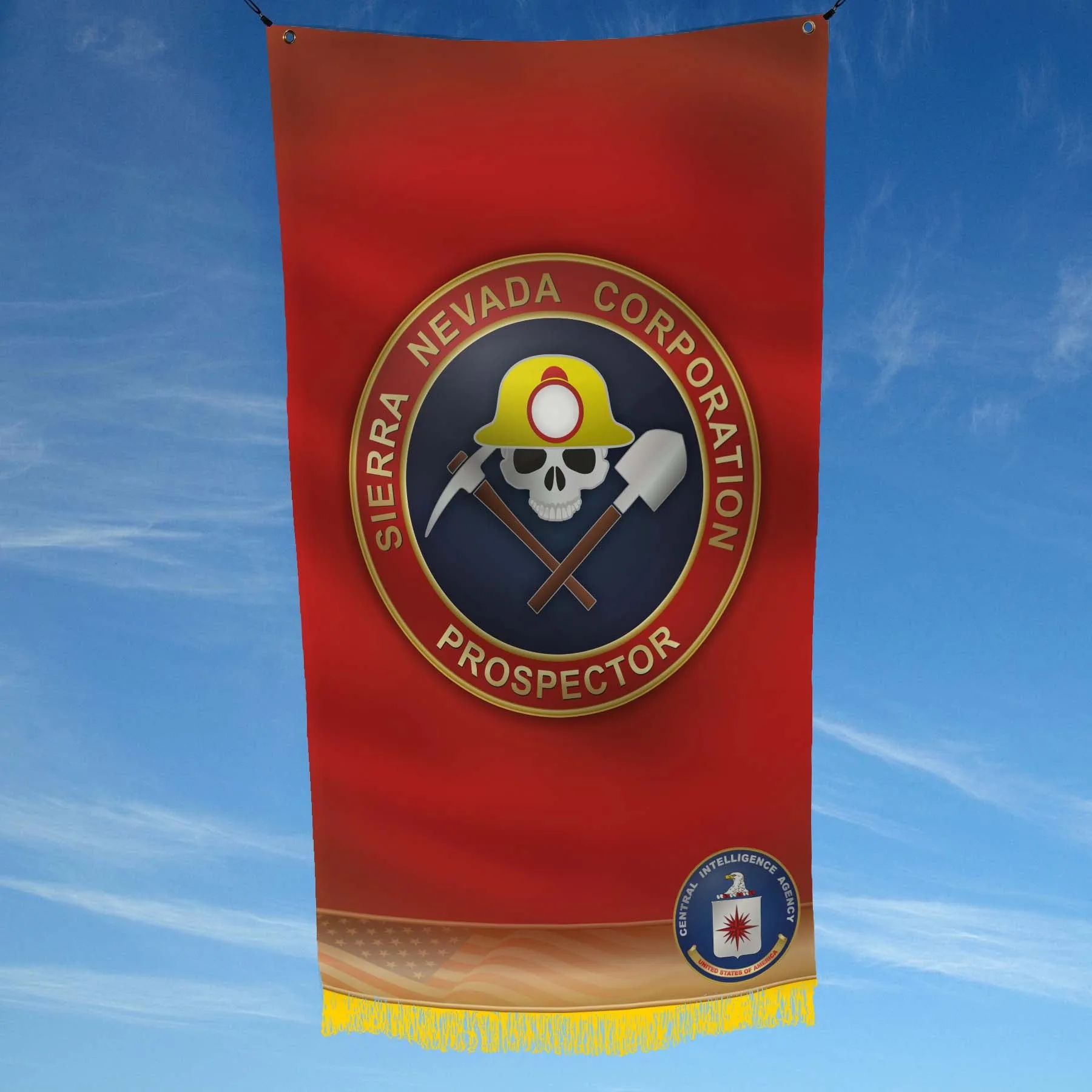 CIA Panama Central America Sierra Nevada Corp SNC Prospector Advanced Team Flag Banner