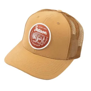 CL07-077-0102-0107 Stetson Ball Cap Tan Authentic Western Goods