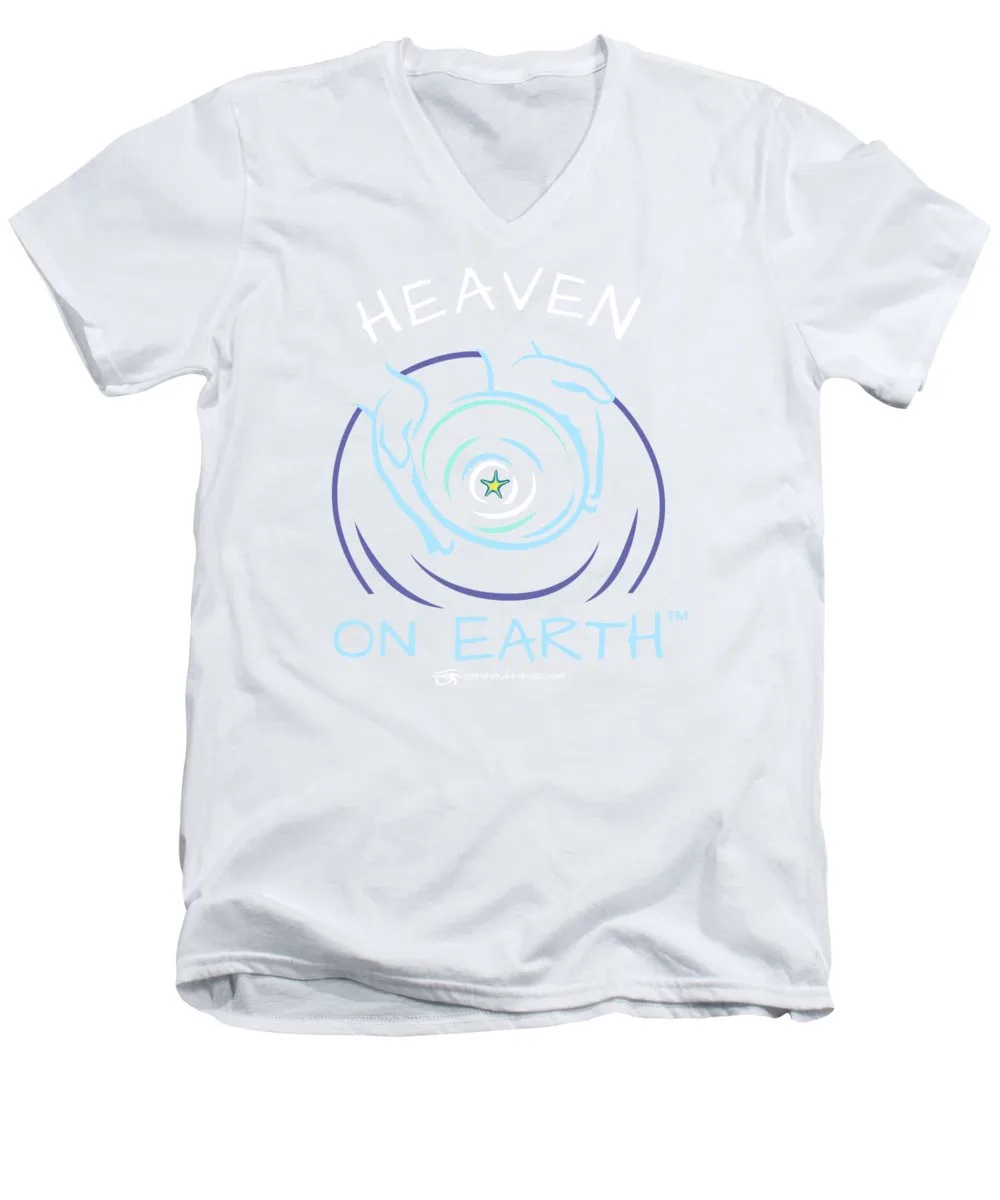 Clay/potter Heaven On Earth - Men's V-Neck T-Shirt
