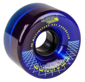 Clouds Urethane Wheels Quantum 80a (4 Pack) - Clear / Blue